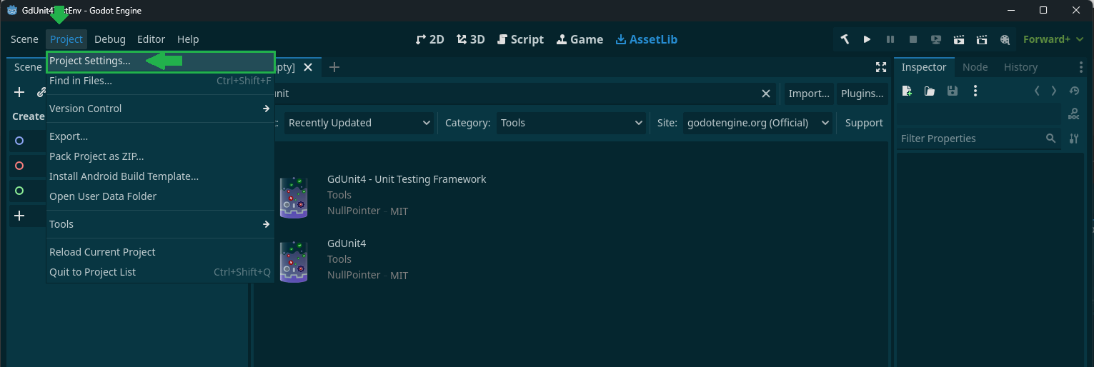 activate-gdunit-step1