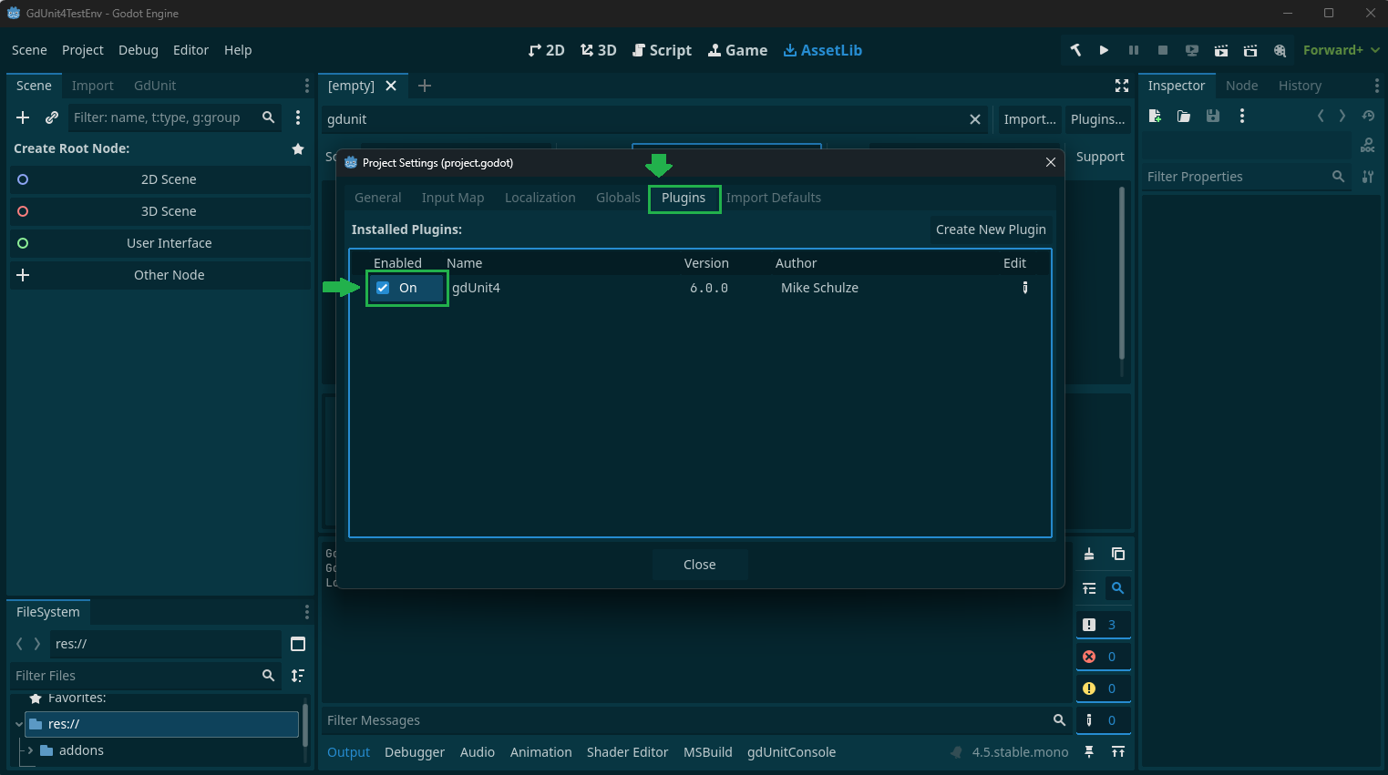 activate-gdunit-step2